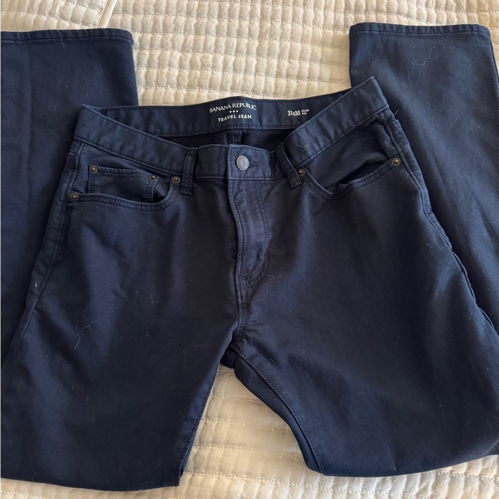 Banana Republic dark blue Travel Jeans size 31 x 30